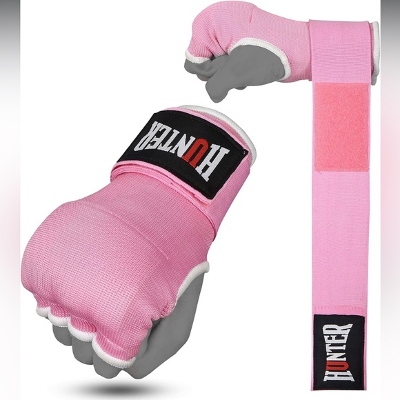 HUNTER Gel Padded Inner Gloves with Hand Wraps for Boxing Gloves size small - Picture 1 of 5